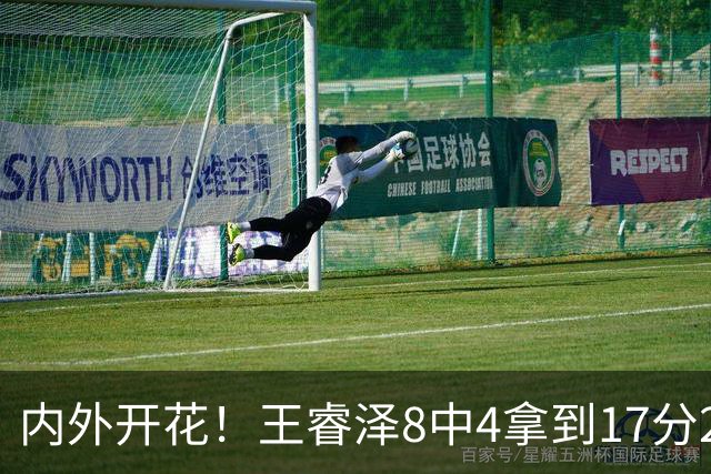 内外开花！王睿泽8中4拿到17分2帽 三分6中3